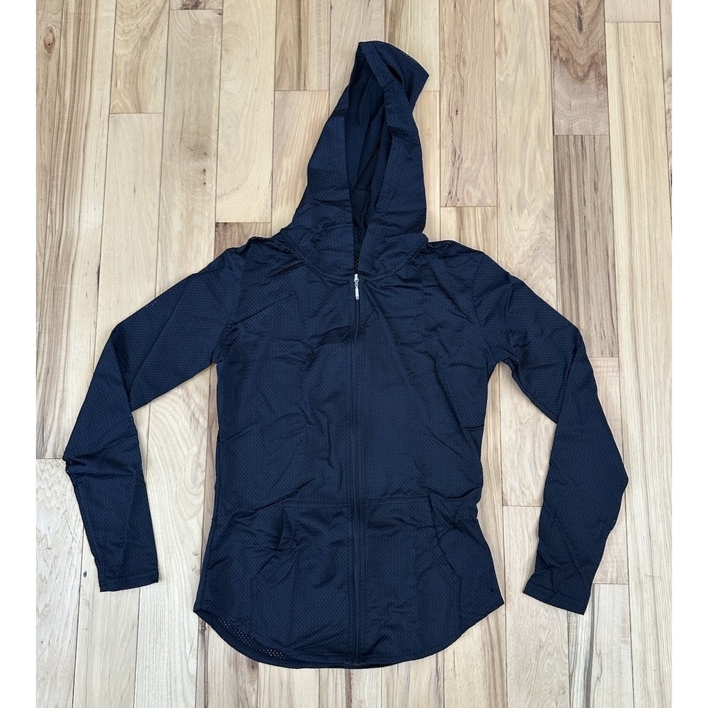 Buff Bunny Collection Black Mesh Athletic Jacket Zip Performance Women Small